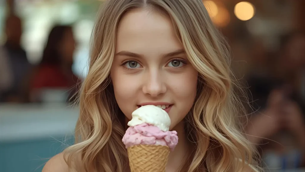 Caption on Ice Cream