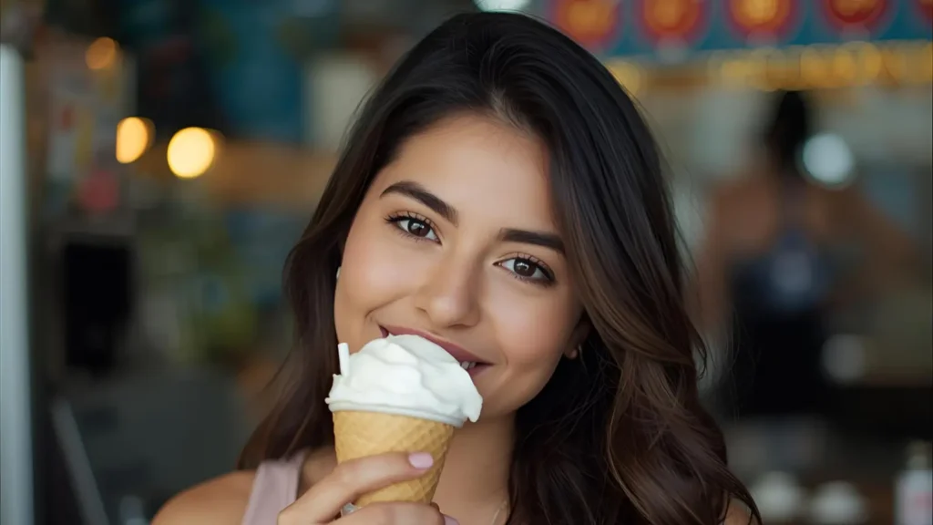Caption on Ice Cream