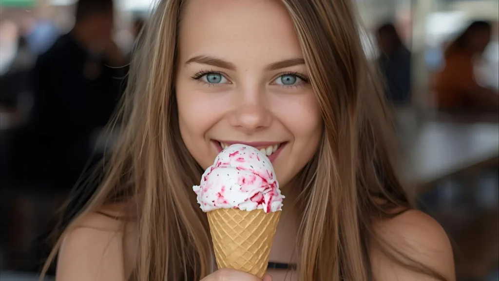 Caption on Ice Cream