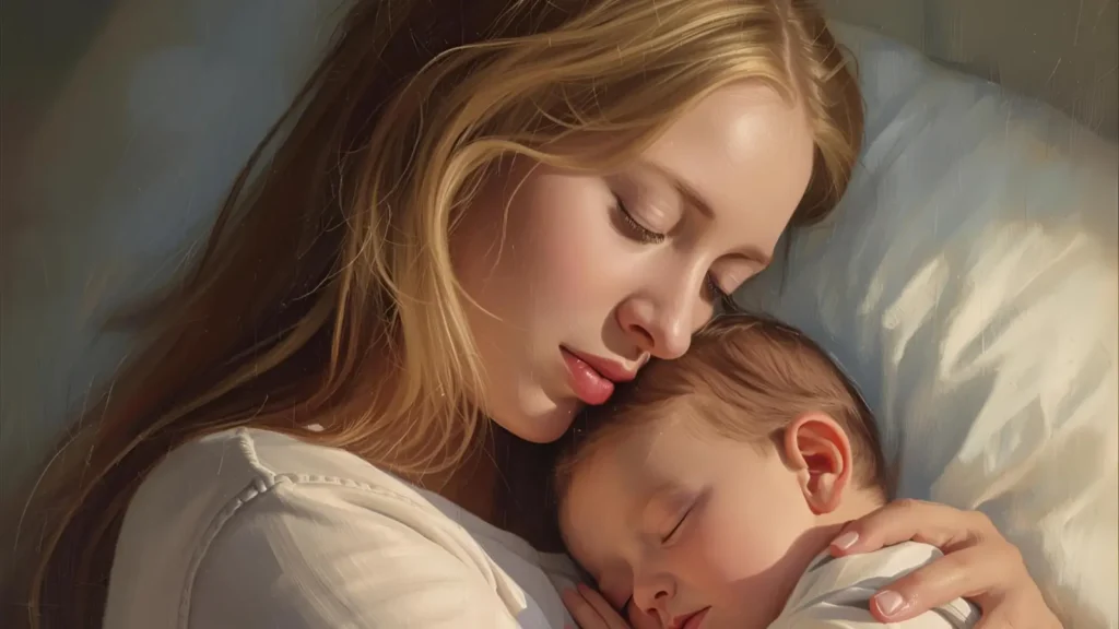 Gentle Mommy Comforts You Captions