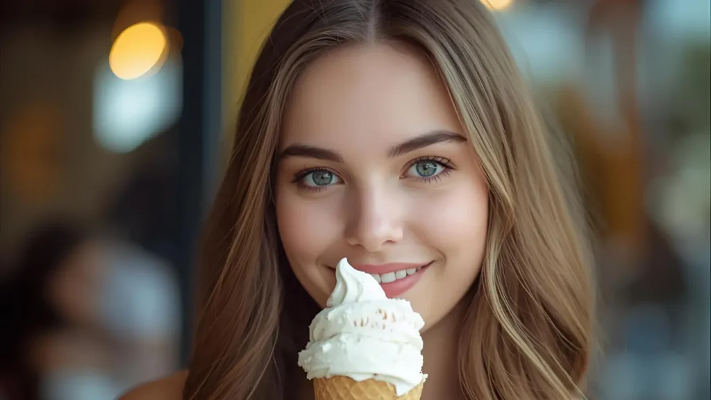 Cute & Sweet Captions on Ice Cream