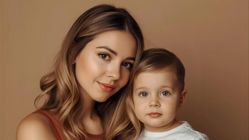 Mom and Son Cute Family Captions