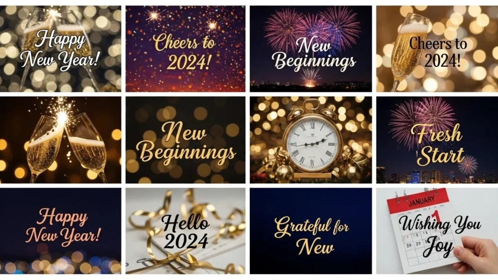 Short new year captions