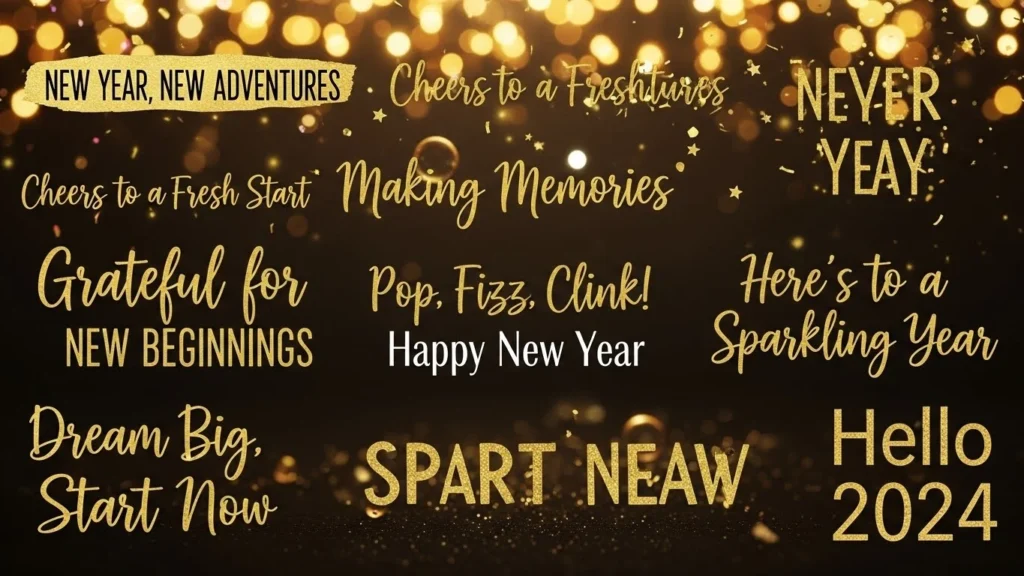 Short new year captions