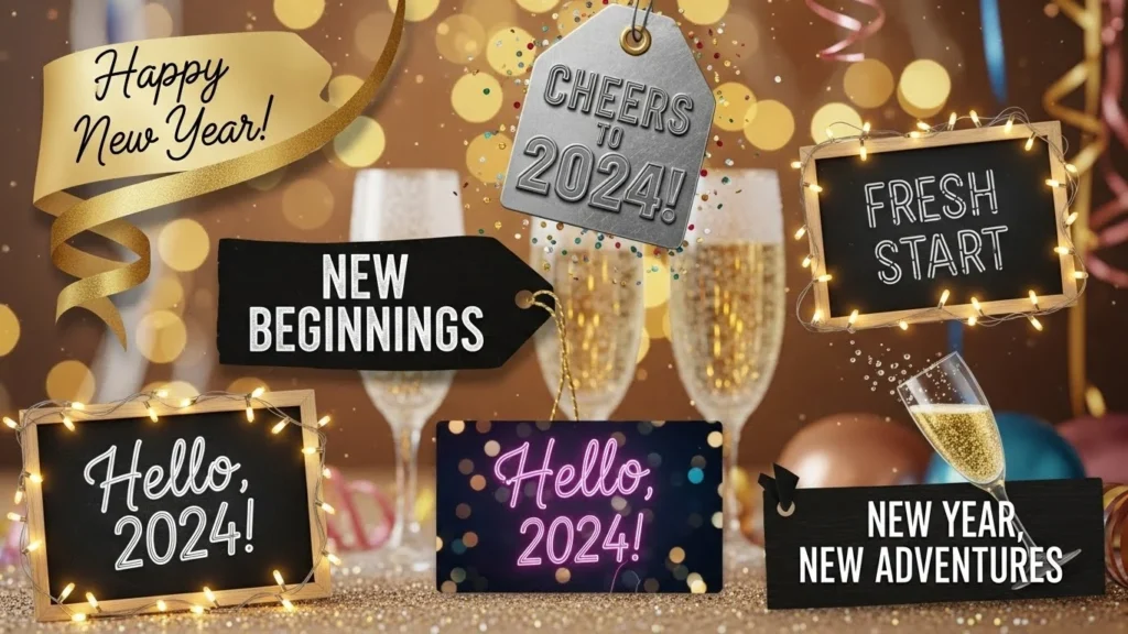 Short new year captions