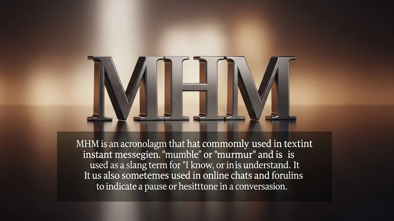 what does mhm mean
